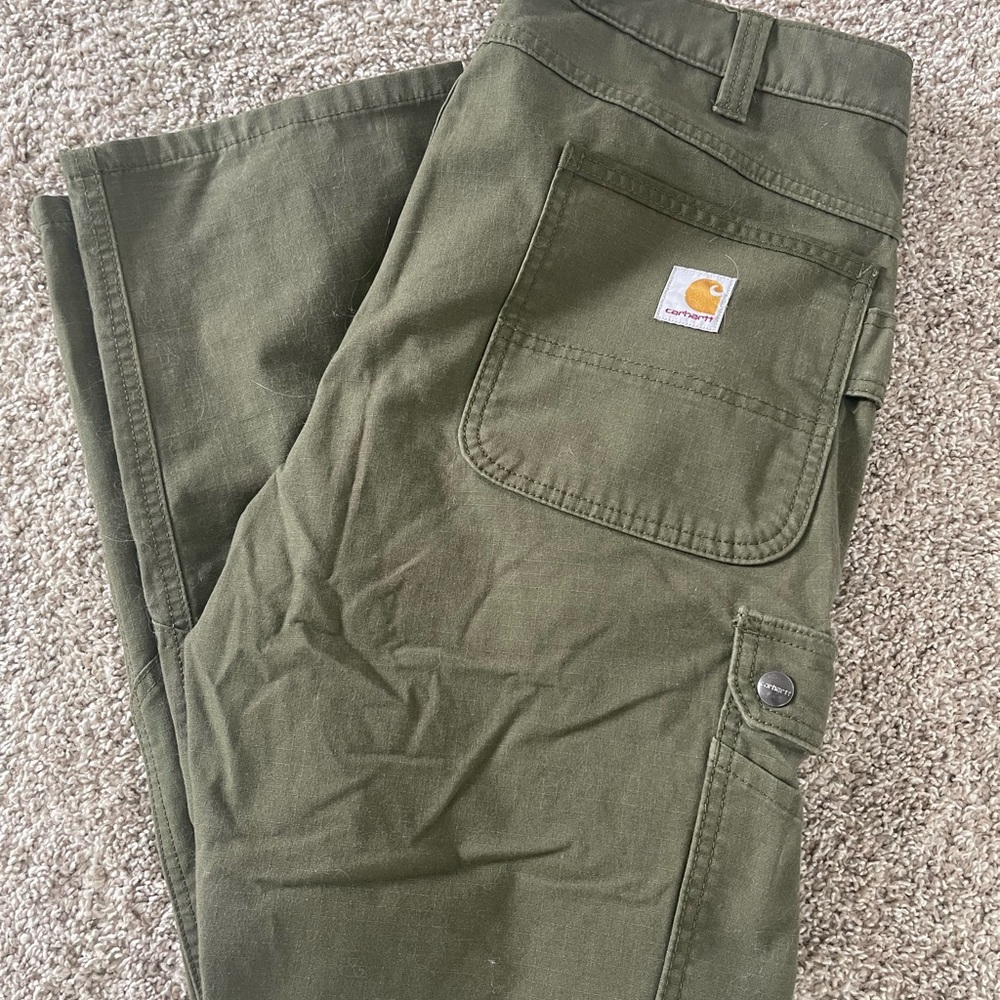 Carhartt Men's Olive Green Work Pants